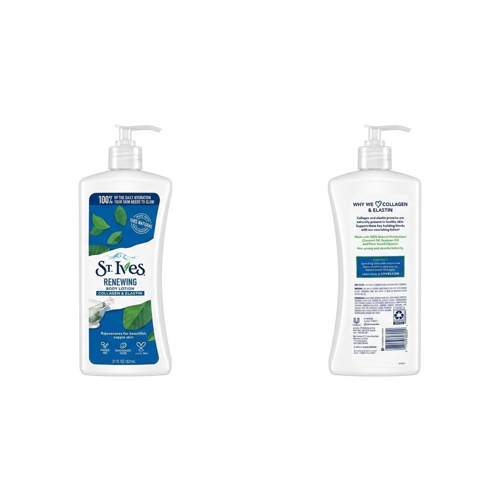 St. Ives Renewing Collagen & Elastin Body Lotion Daily Moisturizer 21 fl oz